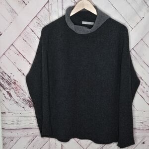 Vince Merino Wool Cashmere Slate Gray Pullover Sweater